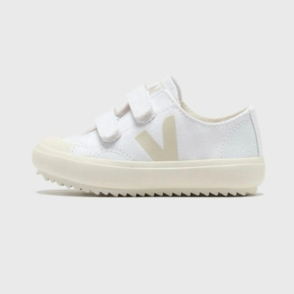 VEJA Small Ollie Canvas White Sneakers Toddler Size 6